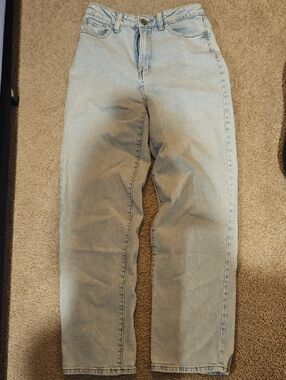 SO Light Blue High-Rise Straight Jeans